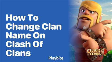 how to change clan name.